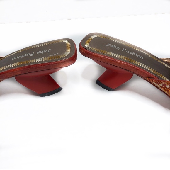 John Fashion square mules size 7 - Picture 3 of 8